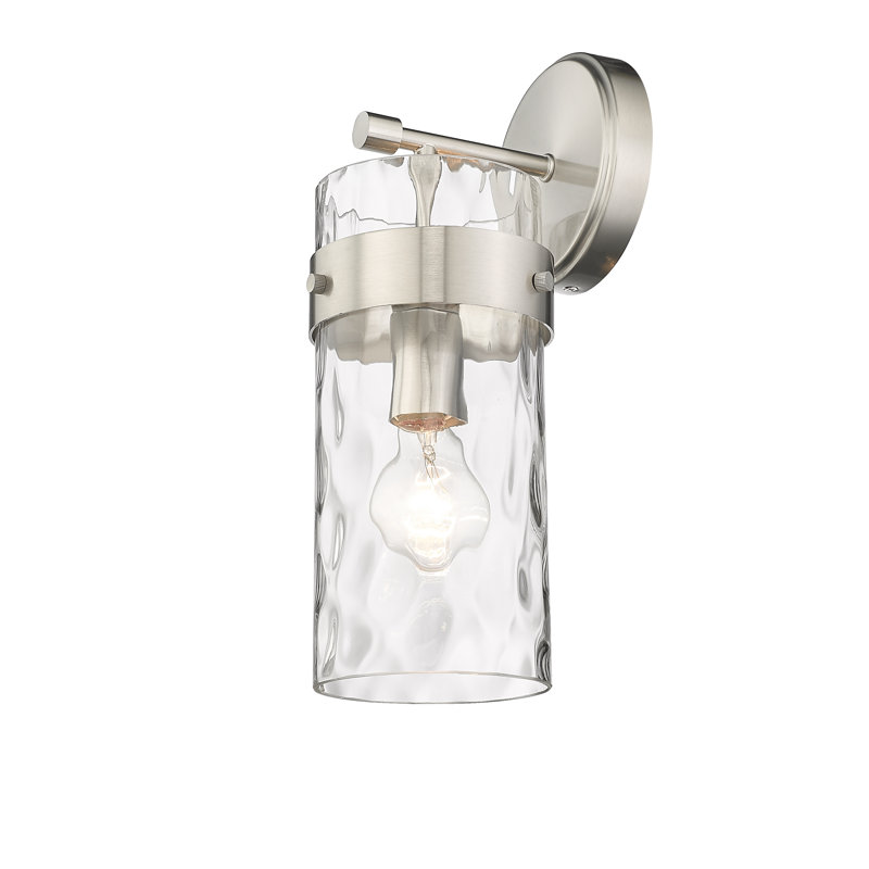 Aultman Armed Sconce, Brushed Nickel, 14" H x 6.5" W x 5.5" D