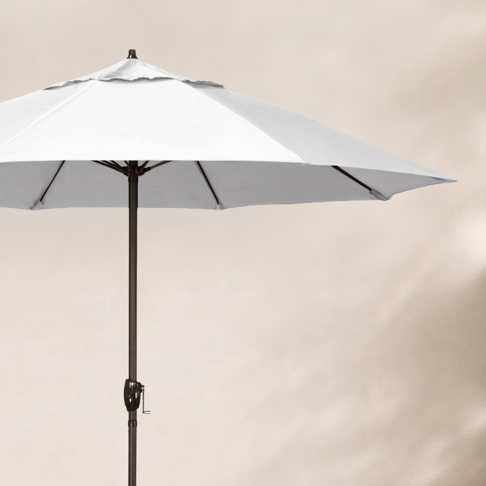 Gino 7.5' Market Sunbrella Umbrella, Canvas Natural Sunbrella® Canvas