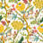Floral Patterned Curtains Mid Century Botanical Drapes,Room Darkening Curtain,Rod Pocket Back Tab Floral Drapes,Set of 2-1078439873-1078439902