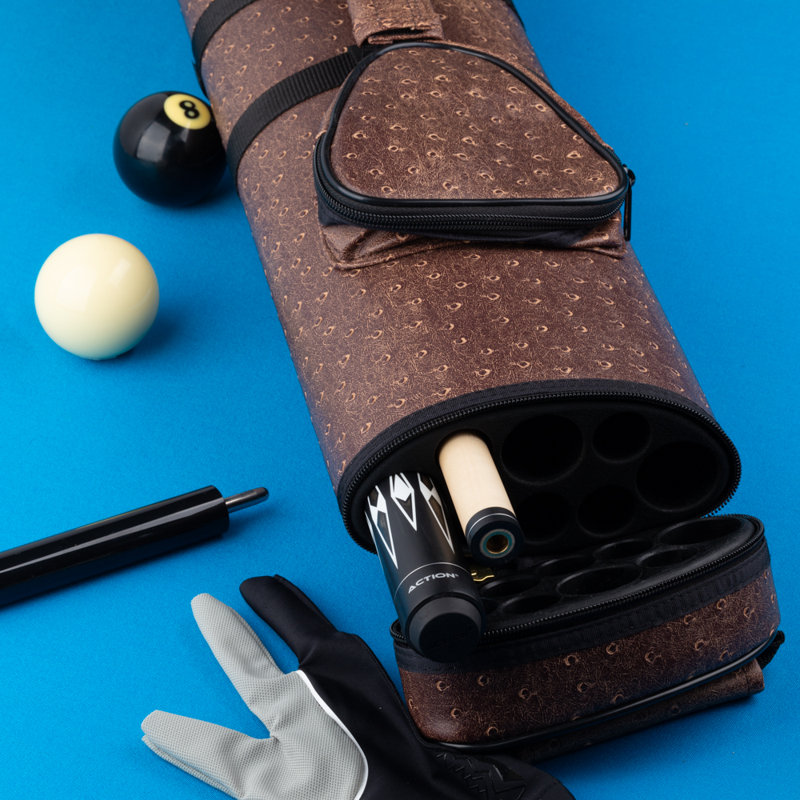 3/5 Hard Pool Cue Case, Brown