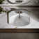 Cimarron Ceramic Rectangular Drop-in Bathroom Sink with Overflow