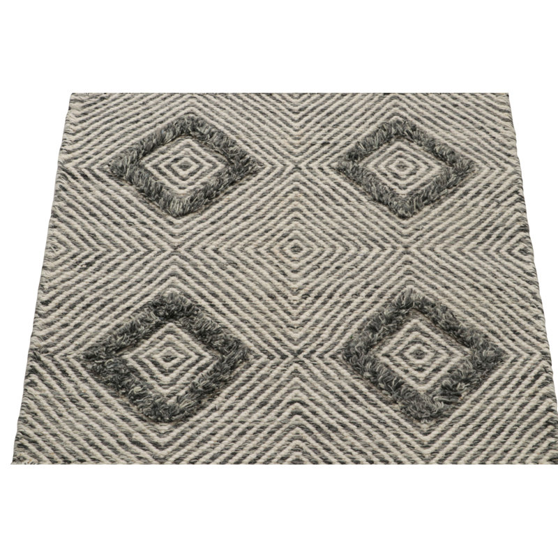 Hand Woven Silk and Wool Area Rug