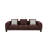 Mardi Maroon Tweed Sofa W/6 Pillows