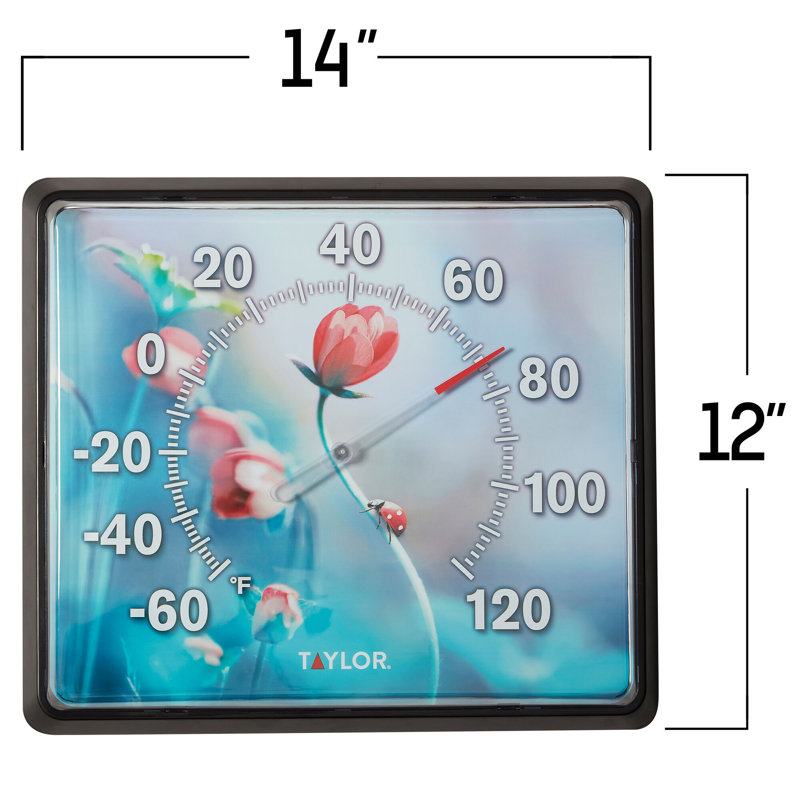 Taylor 12"x14" Ladybug Dial Thermometer