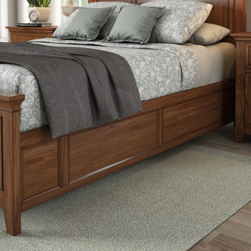 Melfa Platform Storage Bed, Oak, Queen