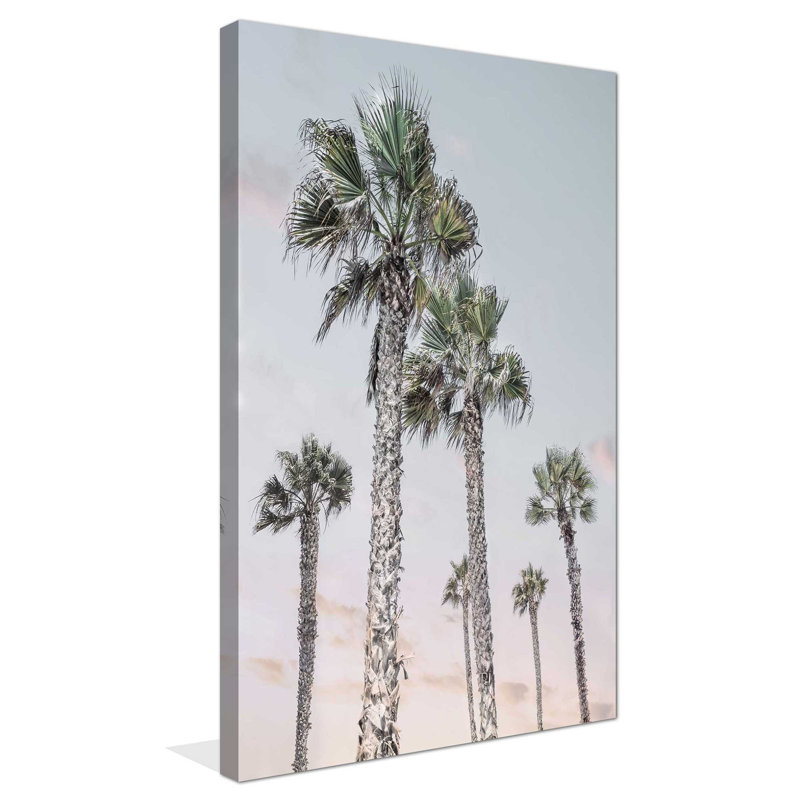 «Palm up II» par Natalie Carpentieri - Peinture, L 42 po x H 72 po, Toile tendue