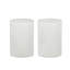 Ensemble de 2 bougies en cire de soja non parfumées Jomi, finition blanche classique-124561751
