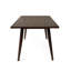 Ensemble de salle à manger 5 pièces, ensemble de chaises rembourrées Mid-Century (ensemble de 4) + table de salle à manger en bois-833765017-833765015