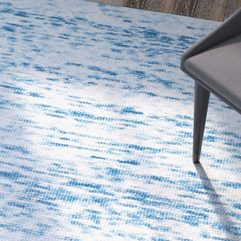 Nasir Hand Loomed Wool Abstract Rug, Rectangle 8' x 10'