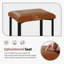 Ensemble de 2 tabourets de bar 24 po avec revêtement en similicuir épais pour îlot de cuisine-601387761-601387765-601387766