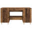 Desk With Shelf 140 X 50 X 75 Cm Engineered Wood-862490311