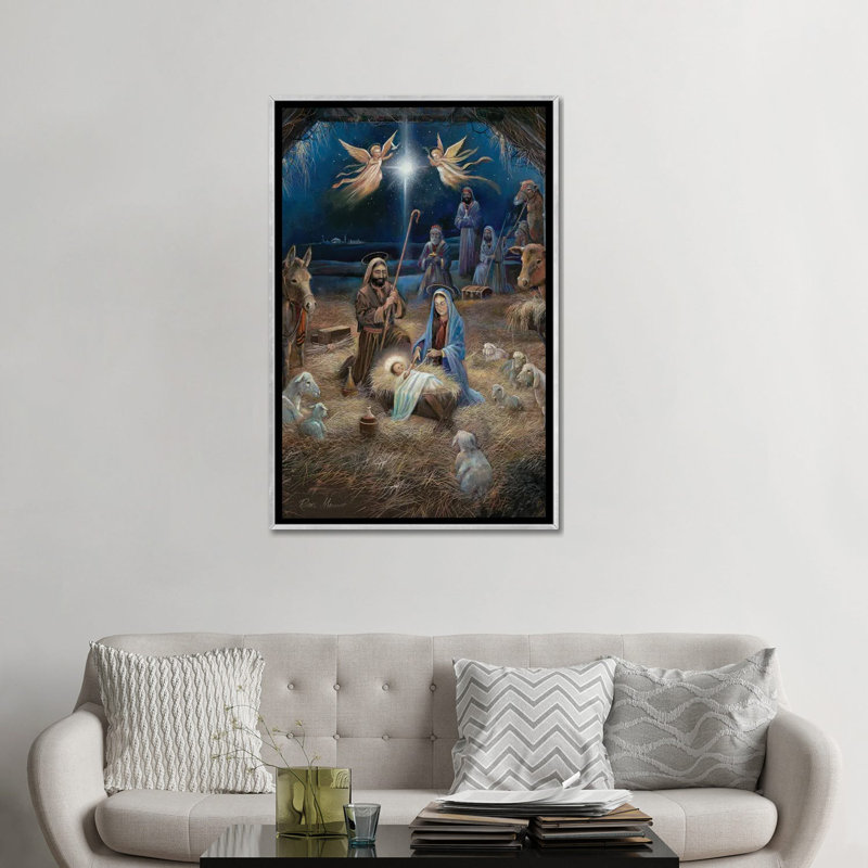 «Silent Night», reproduction d'art sur toile encadrée, H 48 po x l 32 po, Impression encadrée sans passe-partout