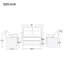 Outdoor b - Ensemble modulaire 4 pièces de style U avec coussins exceptionnels et mobilier de table basse moelleux-2120861993
