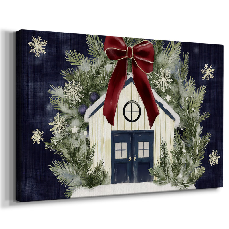 Christmas Holiday Art III- Gallery Wrapped Canvas-C, 12" H x 18" W
