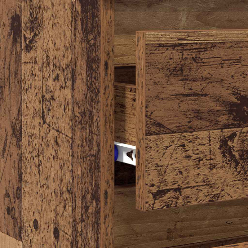 Cowlic Bed Cabinet 40x35x62.5 cm Engineered Wood, 2, Artisan Oak