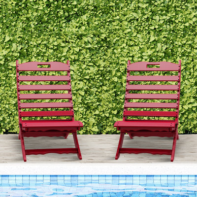 Alexeya Foldable Outdoor Adirondack Chair