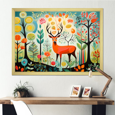 «Green Mid Century Mod Nature I - Abstract Midcentury», art mural