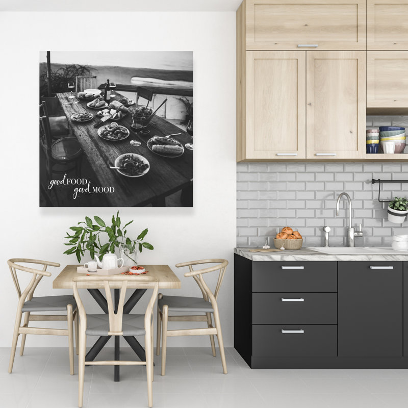 Good Good Good Mood - Motif de cuisine sur toile, H 36 po x l 36 po