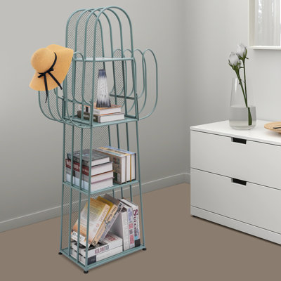 Étagère de rangement sur pied en métal 16,6 po Sukanya