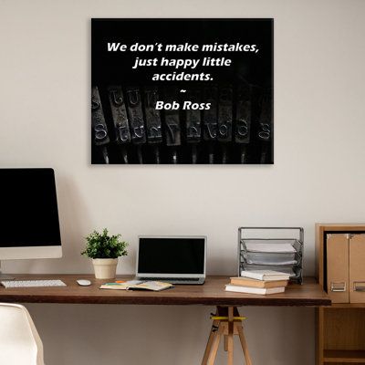 Artsy Quote By Bob Ross Gallery Wrapped Canvas