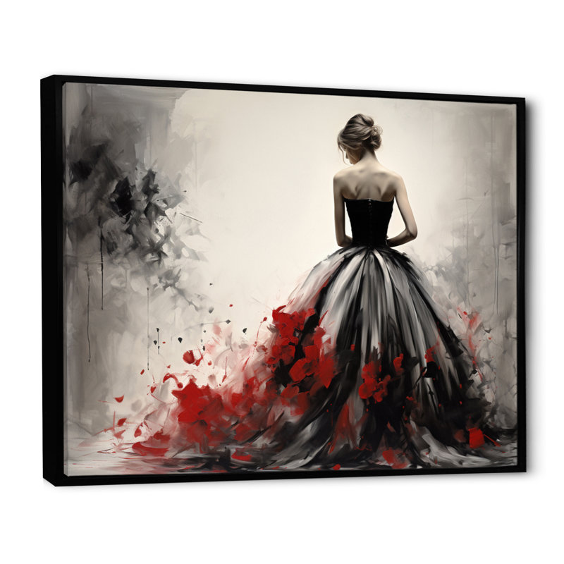 Fashion Fashion - Élégance dévoilée - imprimé, Cadre flottant noir, H 34 po x l 44 po x P 1,5 po