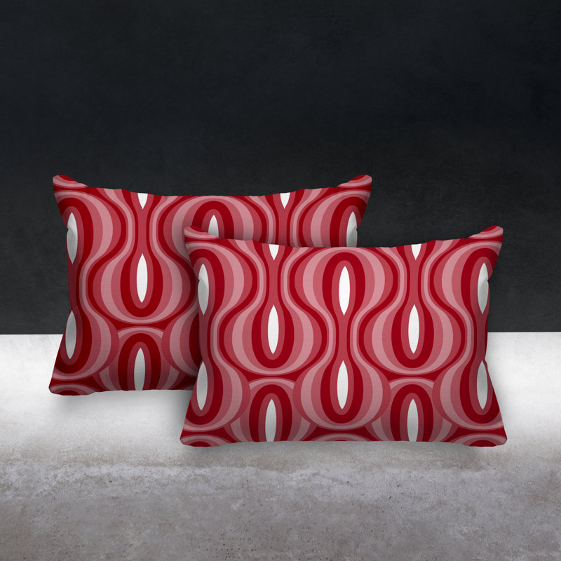 Coussin intérieur / extérieur Lumbar, Rouge