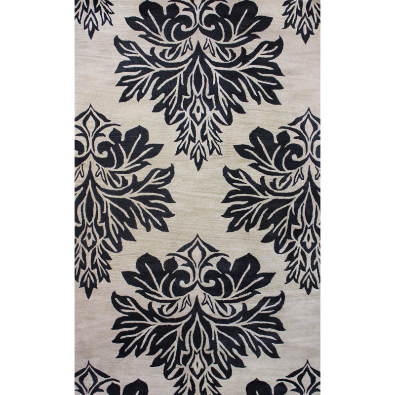 Cedartown Wool Floral Indoor Rug, Square 1'6"