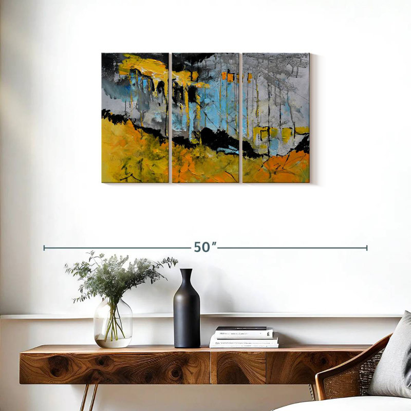 Avery Bleeding Sunrise Abstract, 20" H x 33" W