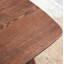 Centre Table basse Table basse 100% chêne massif avec plateau l 47,25 po x P 22,06 po x H 17,36 po Bureau de travail facile à assembler en bois de noyer avec tablettes de rangement, noyer