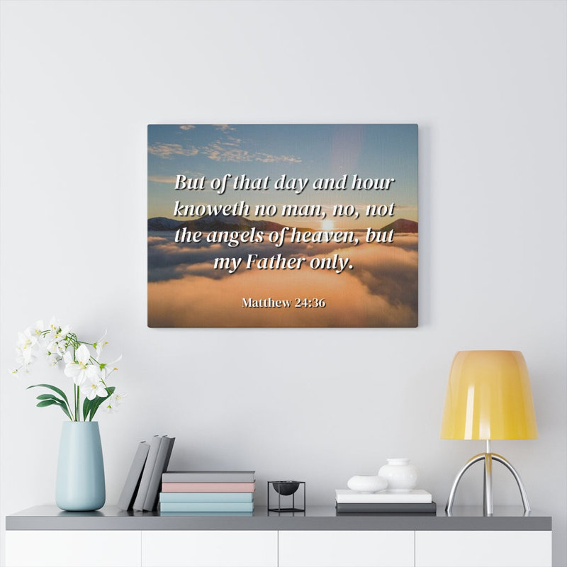 Angels Of Heaven Matthew 24:36 - Wrapped Canvas Print, 61cm H x 76cm W