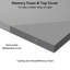 Surmatelas en mousse viscoélastique gélifiée 3 pouces, surmatelas ventilé à haute densité pour les maux de dos, surmatelas avec housse souple amovible, certifié Certipur-Us, gris-710119557
