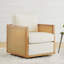 Fauteuil pivotant rembourré en rotin de 27,6 po Wynyard-1077752538-1077752539