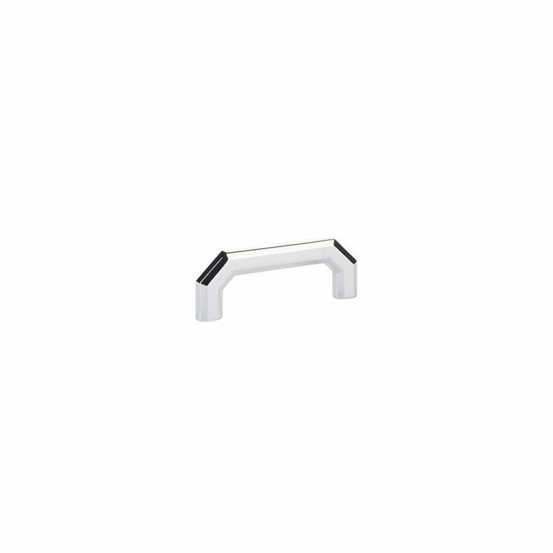 Poignée d'armoire Emtek Riviera 5 po d'un centre à l'autre, 3 1/2", Chrome poli