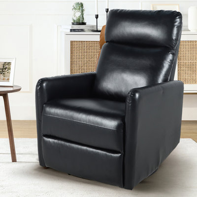 Fauteuil inclinable manuel pivotant en similicuir Gemius