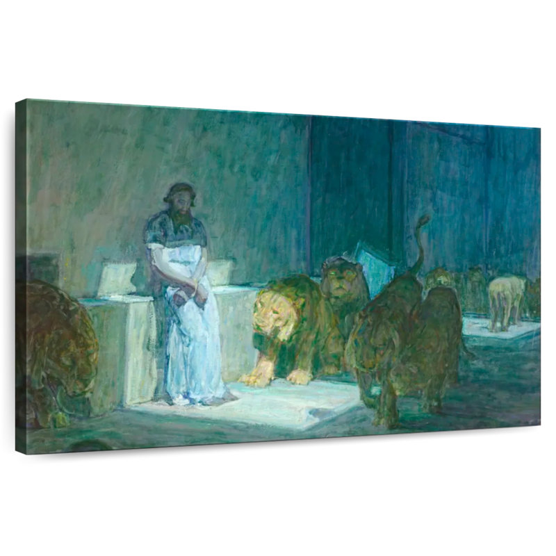 Adella Daniel In The Lions' Den 1907-18, 26" H x 39" W