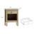 Elyria Nightstand Table 1 Drawer 18.70" with Solid Wood - Classic and Modern Bedroom by -96265432