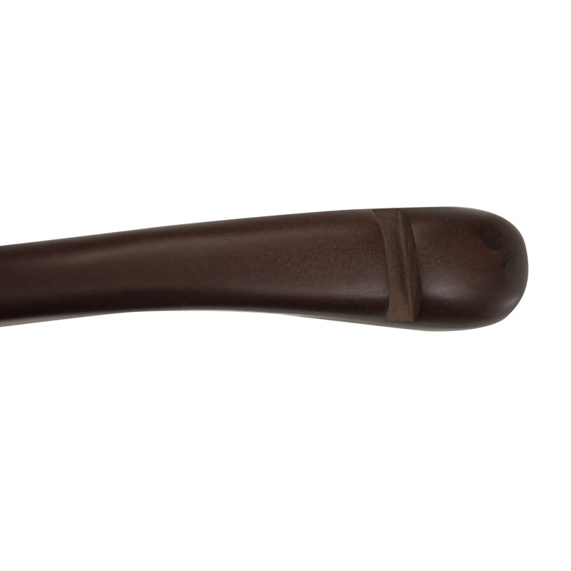 Cintre concave en bois pour veston / manteau, Acajou peu brillant