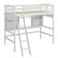 Lit mezzanine avec tablettes de rangement, bureau et échelle-1558729161