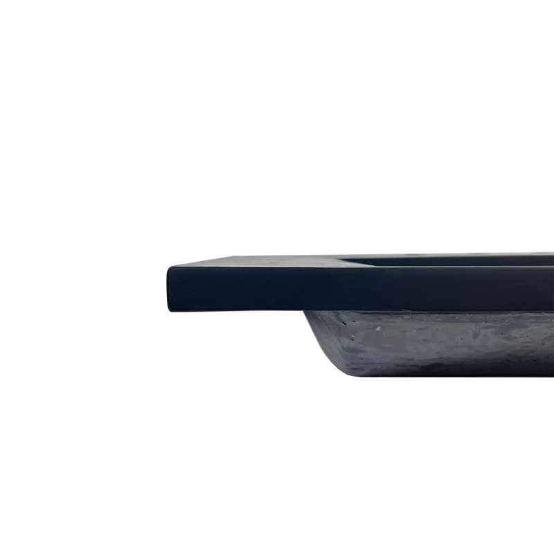 31'' Black Concrete Single Basin Vanity Top with Ramp Sink