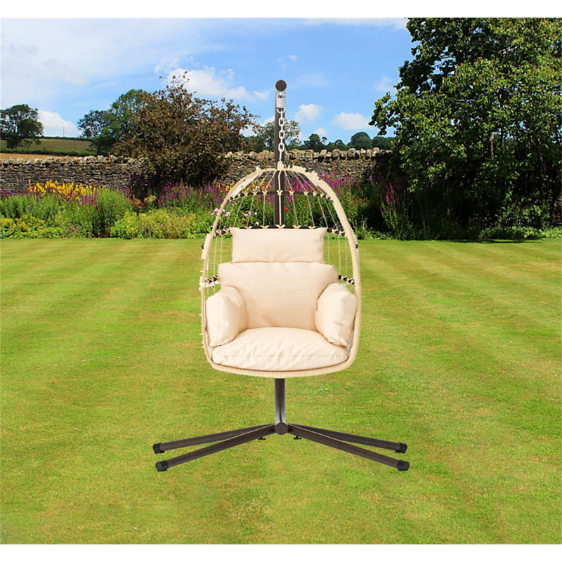 Sofya 1 Person Egg Chair, Beige