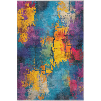 Abstract Energie Multi Bold Modern Area Rug