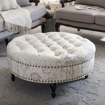 Repose-pieds Robb Studio Palfrey Beige