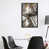 Toile avec cadre gris