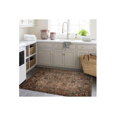 Tapis décoratif moderne lavable à la machine