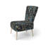 Chaise d'appoint rembourrée Gold and Blue Royal Botanical Vines