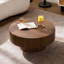 Table basse ronde en bois 30,51 pouces