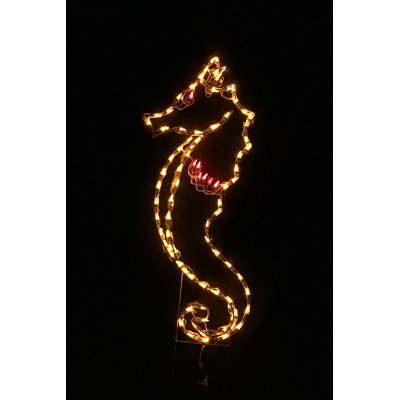 Grand présentoir lumineux de Noël nautique