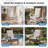  High Back Tufted Patio Chair Cushions Set of 2-636694920-636694923