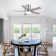 Stylish 42“/52” Flush Mount Ceiling Fan With LED Light, 5 Reversible Blades, Silent DC Motor And Remote Control
