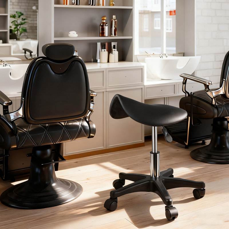 Saddle Stool with Height Adjustable and Swivel